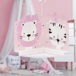 Children's Pendant Light Baby Jungle 63112MS 25x26x25cm E27 Pink Ango PINK