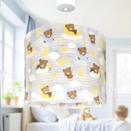 Children's Pendant Light Baby Teddy 41572MT 33x25cm E27 Blue Ango BLUE