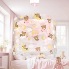 Children's Pendant Light Baby Teddy 41572MS 33x25cm E27 Pink Ango PINK