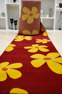 Hallway Carpet New York 1281/47 Red-Yellow