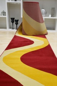 Hallway Carpet New York 1338/54 80X..... Red-Yellow