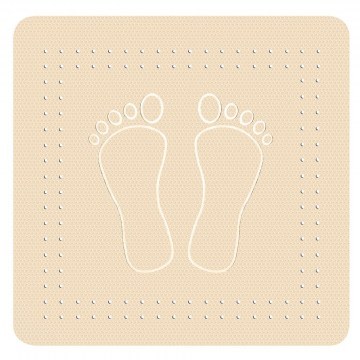 Αντιολισθητικό Ντουζιέρας Foot 4388 Sand Beige Kleine Wolke