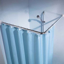 Γωνιακός Βραχίονας Ντουζιέρας Winkelstange 0348 90x90cm (25mm) Chrome Kleine Wolke CHROME