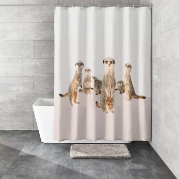 Κουρτίνα Μπάνιου Surie 7851 201 Beige Kleine Wolke