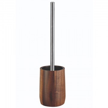 Toilet Brush Acaia 10,5x42cm Brown Kleine Wolke