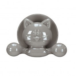 Κρεμάστρα Μπάνιου Cat 8,3x4,8cm Platinum Kleine Wolke Platinum