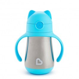 Παγούρι - Θερμός Παιδικό Με Καλαμάκι Cool Cat 237ml Blue Munchkin BLUE