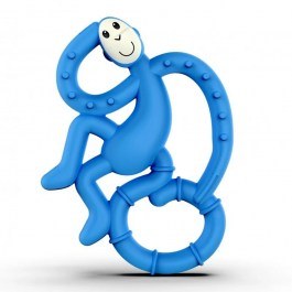 Μασητικό Οδοντοφυΐας Mini Monkey Teether 10cm Blue Matchstick Monkey BLUE