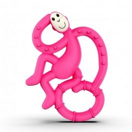 Μασητικό Οδοντοφυΐας Mini Monkey Teether 10cm Pink Matchstick Monkey PINK