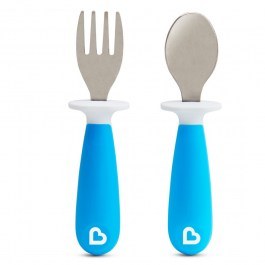 Μαχαιροπίρουνα Βρεφικά Raise Toddler (Σετ 2τμχ) Blue Munchkin BLUE