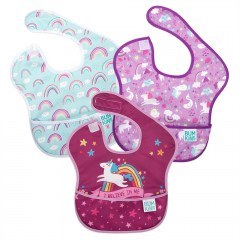 Σαλιάρες Superbib Girl Unicorns (Σετ 3τμχ) 25x22,8cm Multi Bumkins