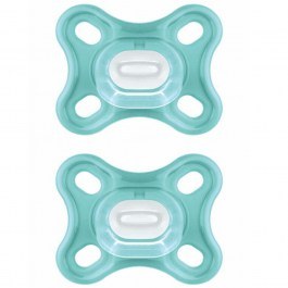 Πιπίλες Comfort Unisex 126SU (Σετ 2τμχ) Με Θηλή Σιλικόνης Skin Soft 0-2 Μηνών Turqoise Mam TURKUAZ
