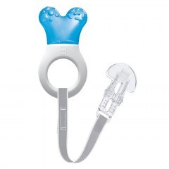 Μασητικό Οδοντοφυΐας Με Νερό Mini Cooler & Clip 555B 2+ Μηνών Blue Mam