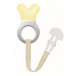 Teether Mini Cooler & Clip 555U 2+ Month Yellow Mam Mam YELLOW