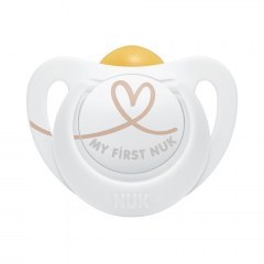Orthodontic Pacifier Latex Star 10726062 My First Nuk 0-6 Month White Nuk