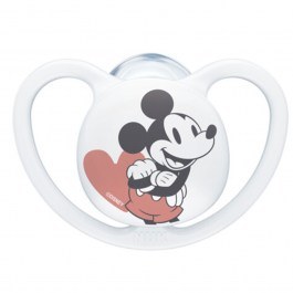 Silicone Pacifier Space Disney Mickey 10730716 0-6 Month White Nuk WHITE