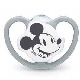 Silicone Pacifier Space Disney Mickey 10730716 0-6 Month Grey Nuk GREY