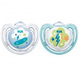 Orthodontic Silicone Pacifiers Freestyle 10736127 (Set 2pcs) 18-36 Month Ciel Nuk CIEL