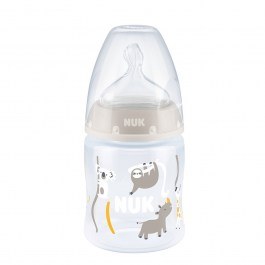 Μπιμπερό First Choice Plus 10743889 Temperature Control 150ml 0-6 Μηνών Grey Nuk GREY