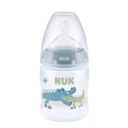 Μπιμπερό First Choice Plus 10743889 Temperature Control 150ml 0-6 Μηνών Blue Nuk BLUE