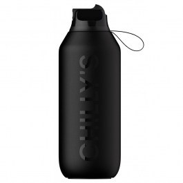 Παγούρι Ισοθερμικό Με Ανοξείδωτο Καλαμάκι S2 Flip 500ml Abyss Black Chilly’s BLACK