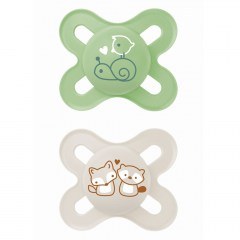 Πιπίλες Start - Unisex 125SUc Με Θηλή Σιλικόνης Skin Soft 0-2 Μηνών Green Mam