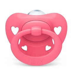 Πιπίλα Ορθοδοντική Σιλικόνης Signature Με Θήκη 10736694 6-18 Μηνών Pink Nuk