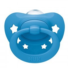 Πιπίλα Ορθοδοντική Σιλικόνης Signature Με Θήκη 10736694 6-18 Μηνών Blue Nuk