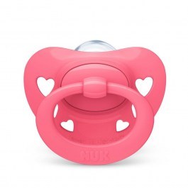 Πιπίλα Ορθοδοντική Σιλικόνης Signature 10739703 18-36 Μηνών Με Θήκη Pink Nuk PINK