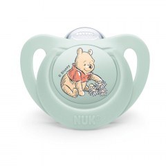 Πιπίλα Ορθοδοντική Star Disney Winnie Με Θήκη 10736939 6-18 Μηνών Mint Nuk