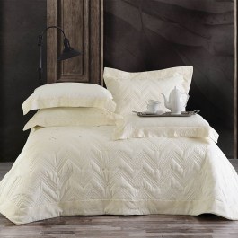 Κουβερλί Krispa Σετ 3τεμ. Ecru Ρυθμός ECRU