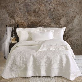 Κουβερλί Krispa Σετ 3τεμ. White Ρυθμός WHITE