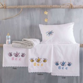 Baby Sheets Set 3pcs Honey Bee Ciel Rythmos CIEL