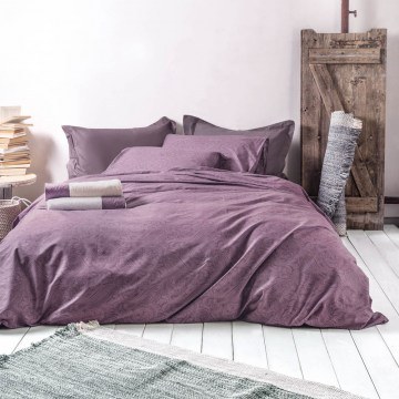 Σεντόνια Charisma Με Λάστιχο (Σετ 3τμχ) Purple Ρυθμός