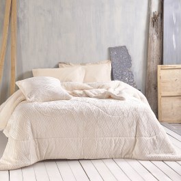 Κουβερτοπάπλωμα Lotus Ecru Ρυθμός ECRU