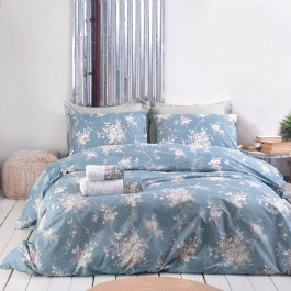 Σεντόνια Mathilde Με Λάστιχο (Σετ 3τμχ) Blue Ρυθμός Blue