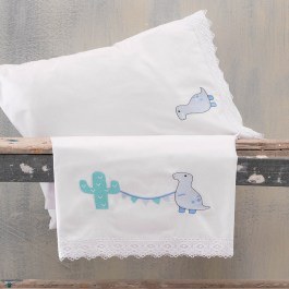 Baby Bed Sheets Diego With Embroidery (Set 3pcs) Ciel Rythmos CIEL