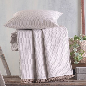 Throw Matis Beige Rythmos