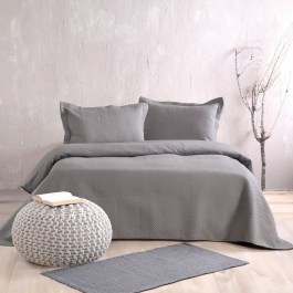 Κουβερλί Allure 01 (Σετ 2τμχ) Grey Ρυθμός GREY