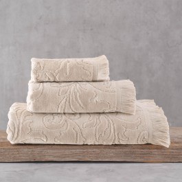 Πετσέτες Sienna (Σετ 3τμχ) Beige Ρυθμός BEIGE