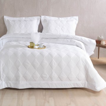 Bedspread Charmy (Set 3pcs) White Rythmos
