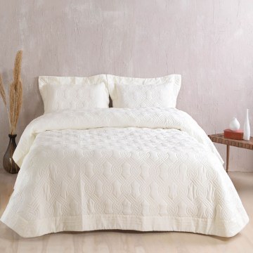 Bedspread Reina (Set 3pcs) Ecru Rythmos