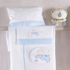 Baby Bedsheets With Embroidery Moon Swing (Set 3pcs) Ciel Rythmos CIEL