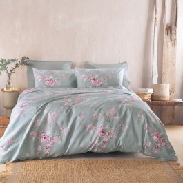 Σεντόνια Springtime Με Λάστιχο (Σετ 3τμχ) Green Ρυθμός GREEN