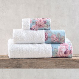 Towels Springtime In Box Blue (Set 3pcs) Rythmos BLUE