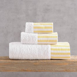 Towels Eloise (Set 3pcs) White-Yellow Rythmos WHITE-YELLOW