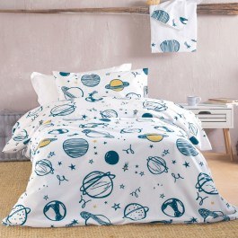 Σεντόνια Παιδικά Saturn (Σετ 3τμχ) White Ρυθμός WHITE