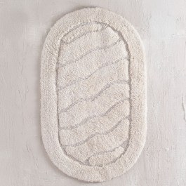Πατάκι Μπάνιου Oval Ecru Ρυθμός ECRU