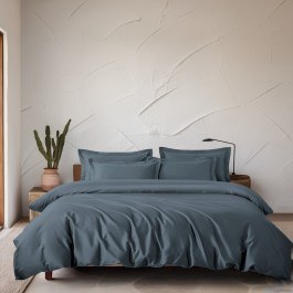 Μαξιλαροθήκες Glacier (Σετ 2τμχ) Oxford Grey-Blue Rythmos GREY-BLUE