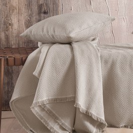 Cushion Cover Elysse Beige-Grey Rythmos BEIGE-GREY